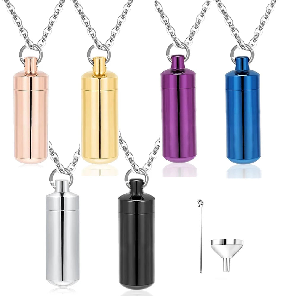 Novelty Polychrome Cylinder Necklace / Keychain