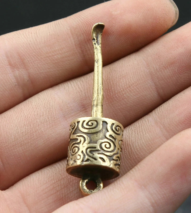 Bronze Om Mani Pendant