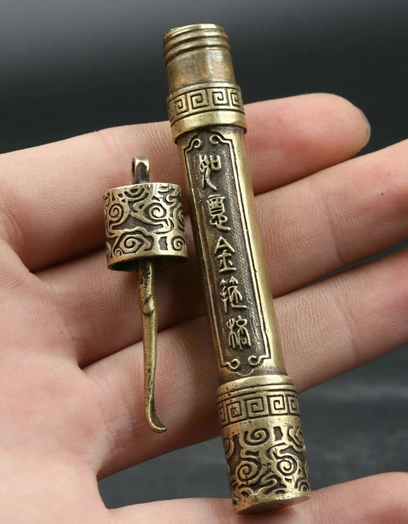 Bronze Om Mani Pendant