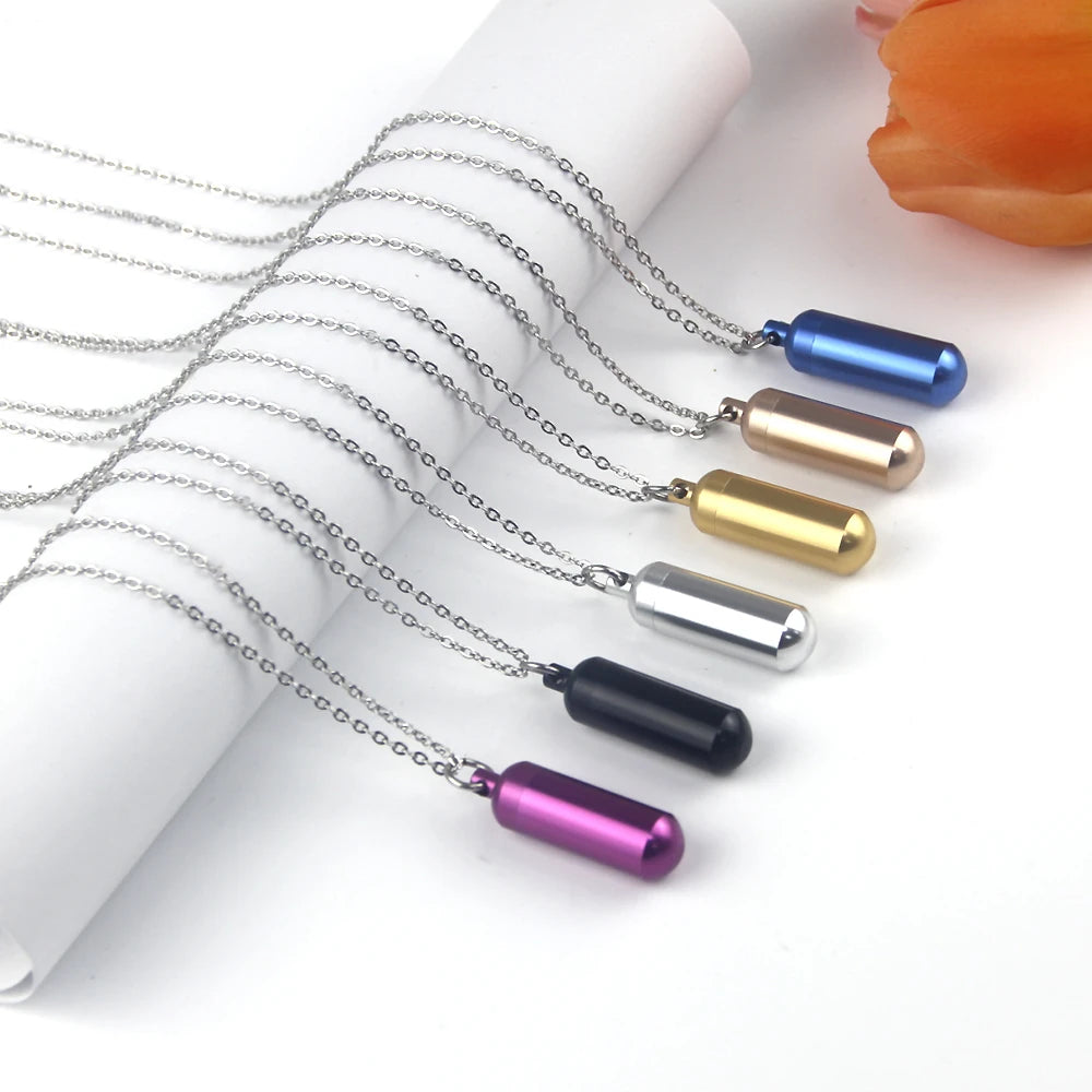 Novelty Polychrome Cylinder Necklace / Keychain