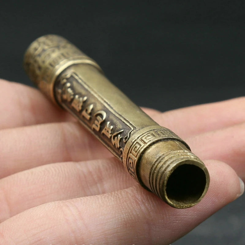 Bronze Om Mani Pendant